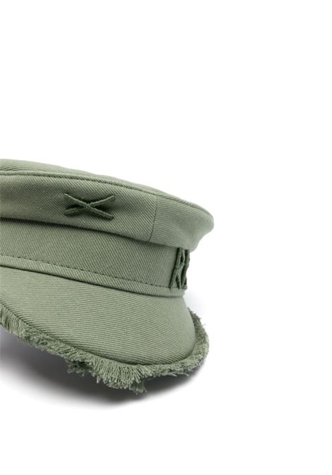 Cappello baker boy con logo in khaki - donna RUSLAN BAGINSKIY | KPC070CBHR070